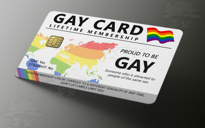 Gay Card Credit Card Skin, Debit Card Covering