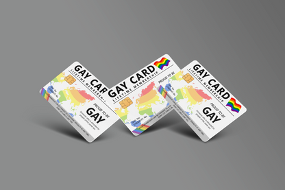 Gay Card Credit Card Skin, Debit Card Covering