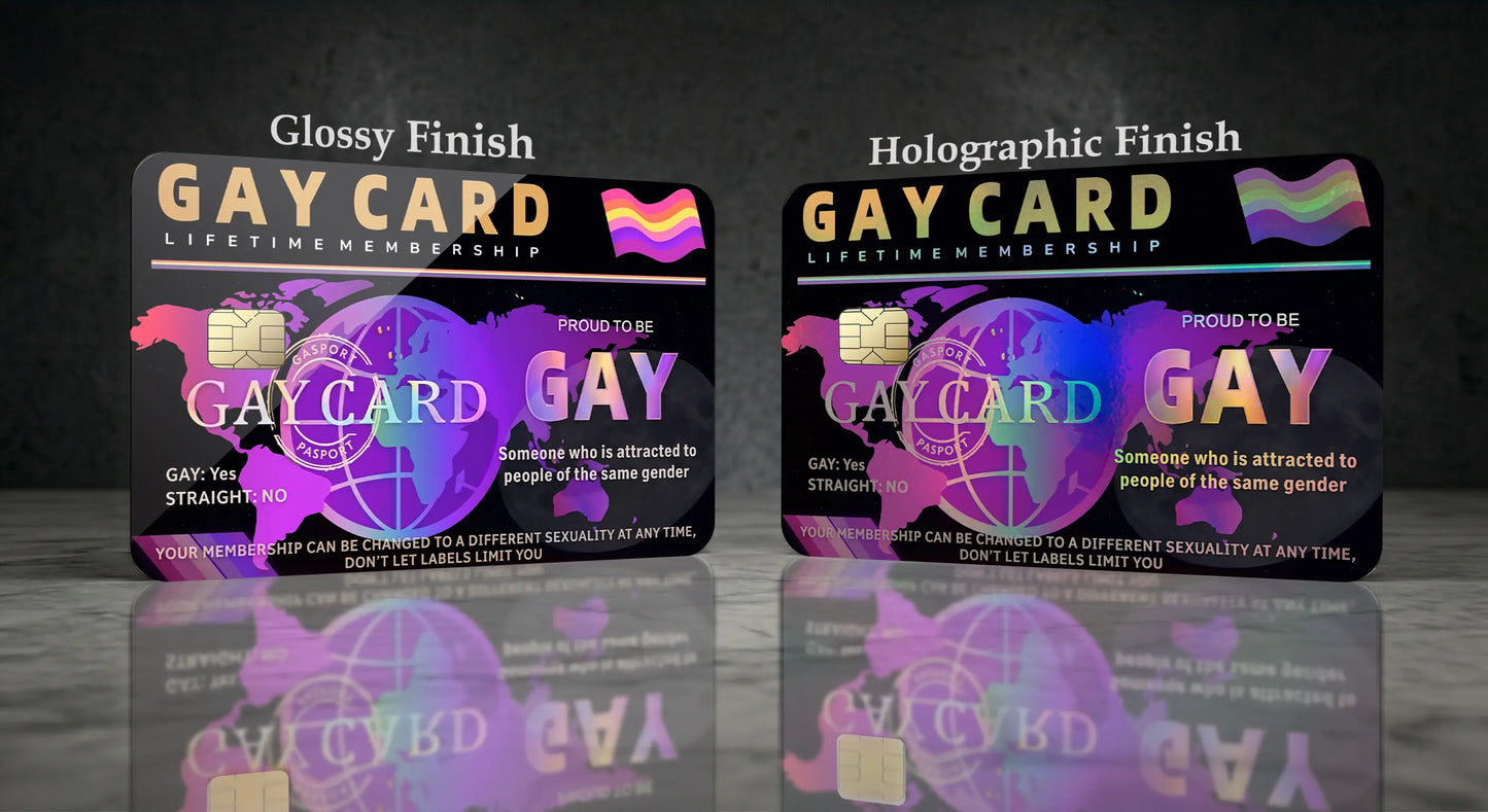 Gay Card Credit Card Skin, Debit Card Covering