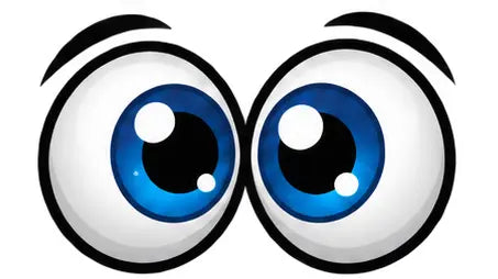 Funny Cartoon Eyes Decals – 6.5 Inch