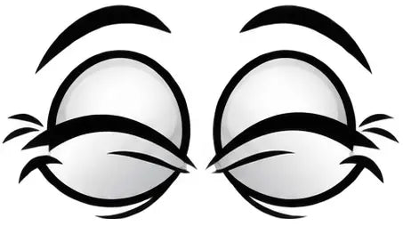 Funny Cartoon Eyes Decals – 6.5 Inch