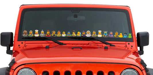 Rubber Duck Vinyl Decal Set – 6-Pack Waterproof Stickers for Jeep Owners & Dash Decor