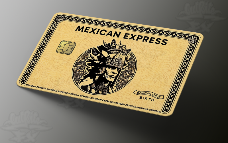 Elite Mexican Express Aztec Gold Card Skin