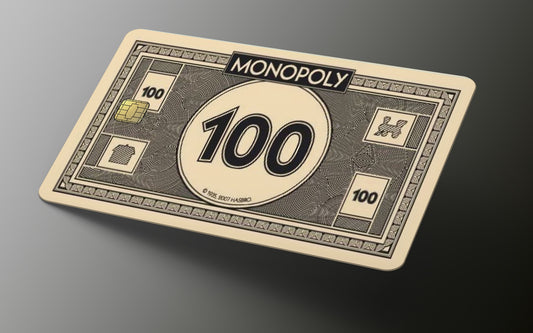 Monopoly 100 Credit Card Skin, Debit Card Covering