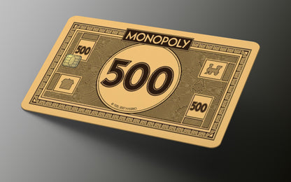 Monopoly 500 Credit Card Skin, Debit Card Covering