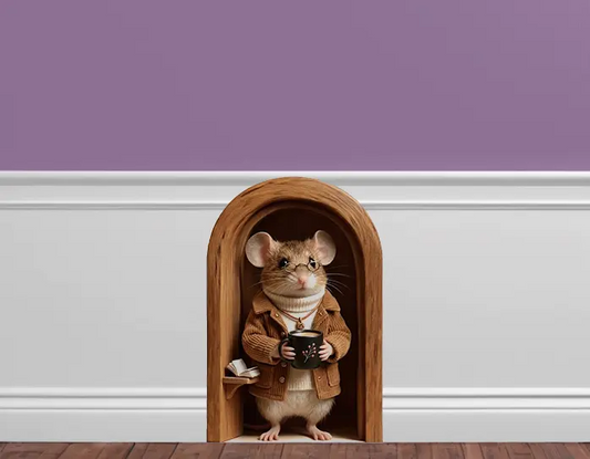 Professor Whiskers: Mouse Hole Wall Decal