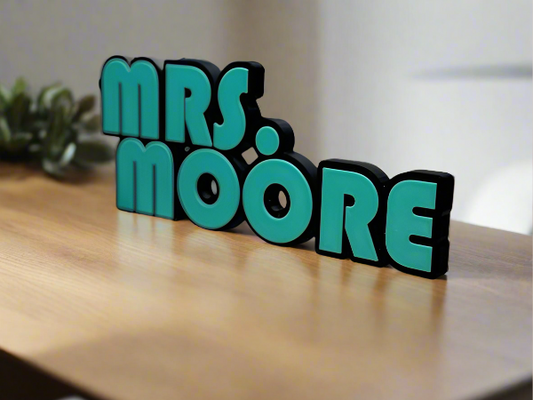 Custom 3d Printed Nameplates