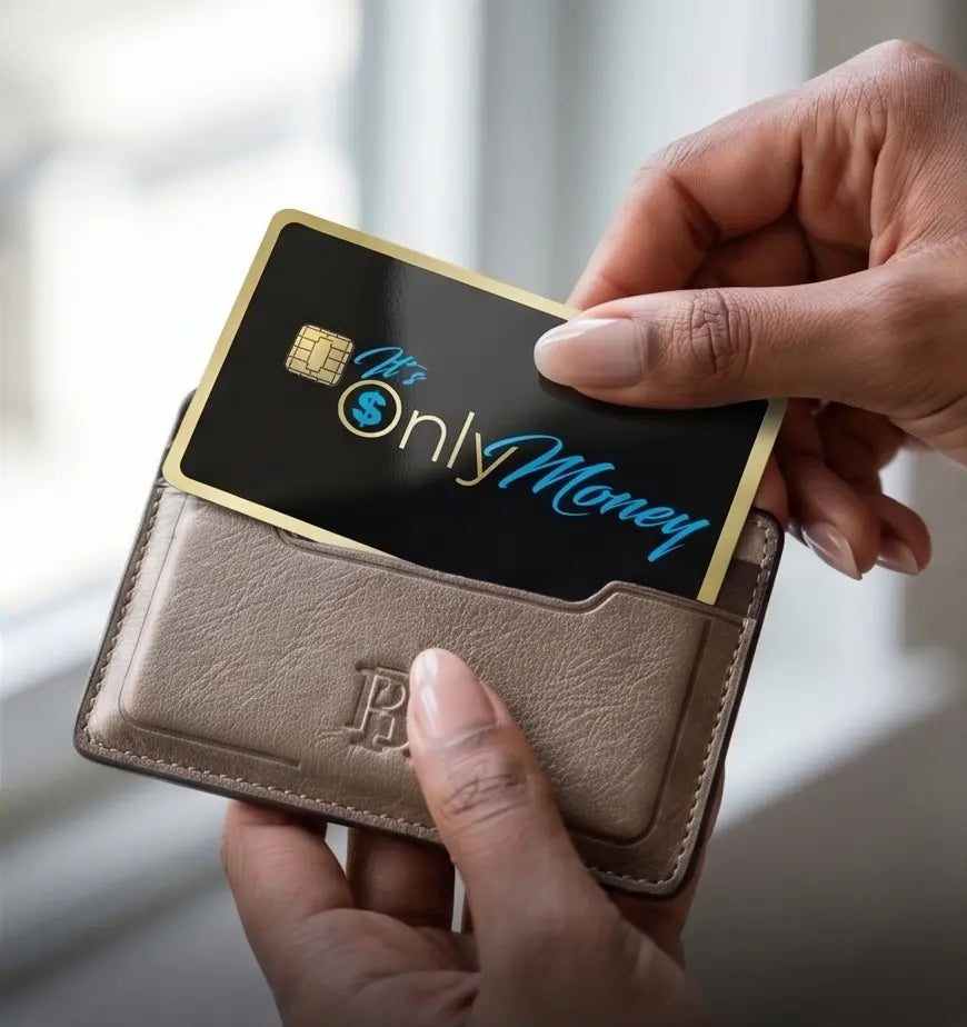 It’s Only Money Credit Card Skin | Glossy Custom Wrap