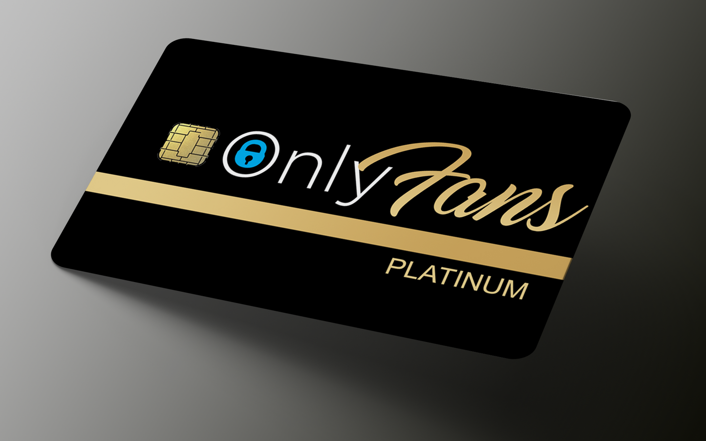 Only Fans PLATINUM Credit Card Skin, Debit Card Covering