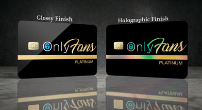 Only Fans PLATINUM Credit Card Skin, Debit Card Covering