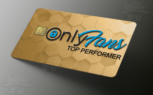 Only Fans TOP PERFORMER Credit Card Skin, Debit Card Covering