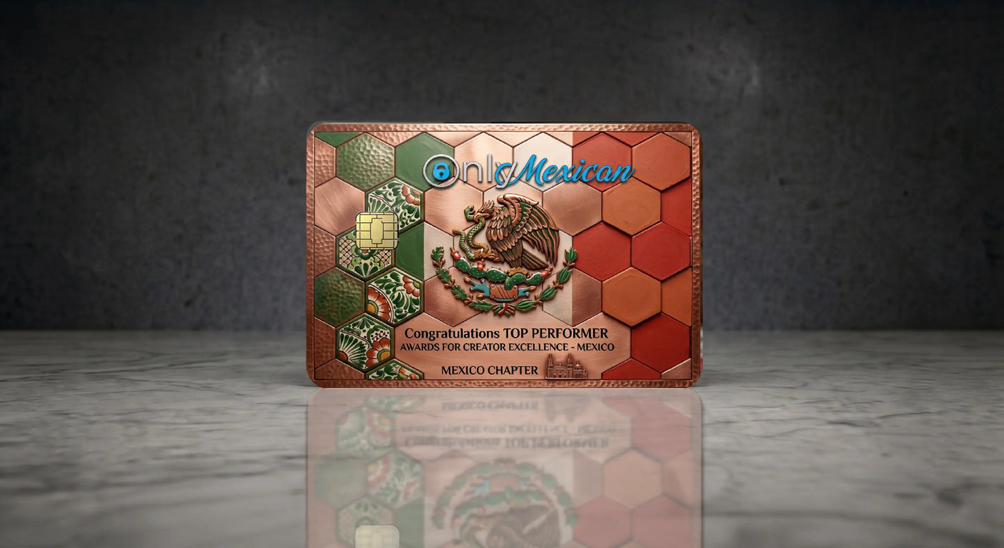 OnlyMexican Top Performer Mexico Flag Credit Card Skin Cover