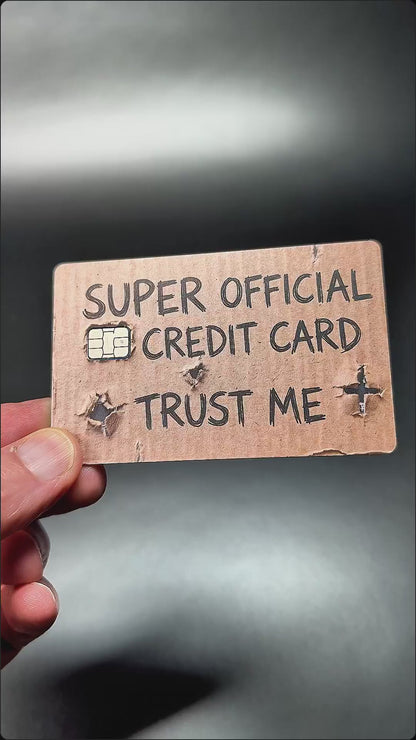 Funny "Super Official Credit Card" Vinyl Skin & Debit Wrap