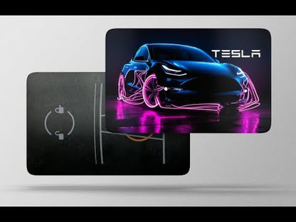 Tesla American Flag Keycard Decal