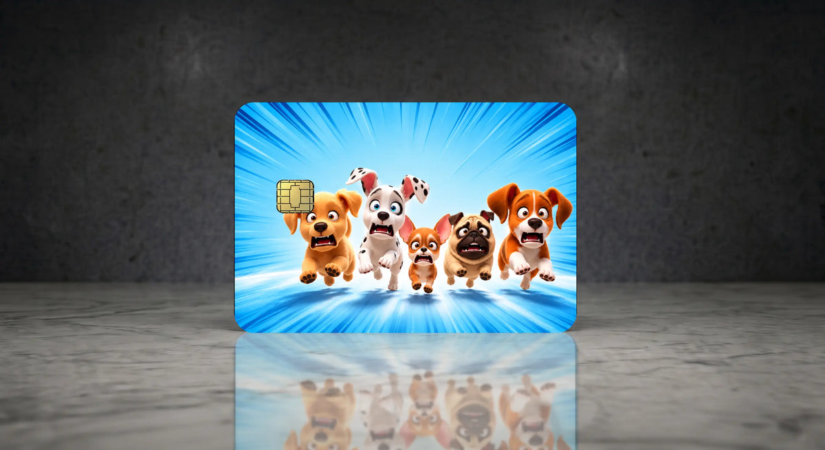 Funny Puppy Credit Card Skin – Cute Dog Card Sticker