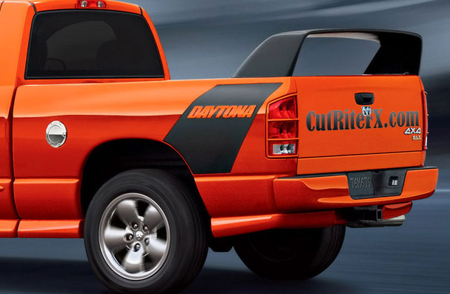 Dually Graphics Dodge Ram Daytona Truck Custom Vinyl Graphics – CutRiteFX - Custom ...