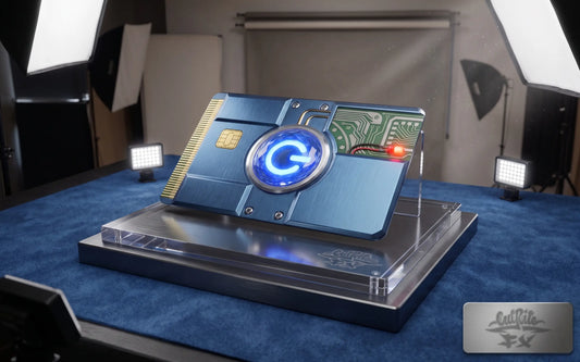 Cyberpunk Tech Circuit Board Credit Card Skin | Futuristic Nano-Core Wallet Decal