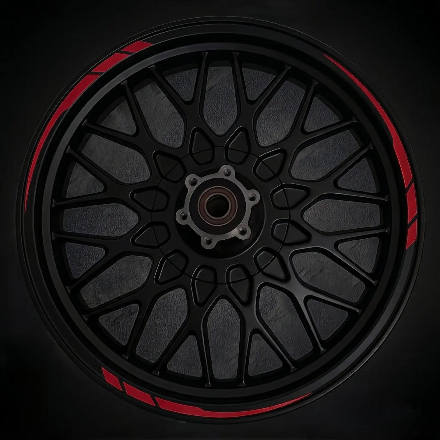 Universal Wheel Rim Decals - Precision Cut Vinyl Striping for Motorcycles & Cars