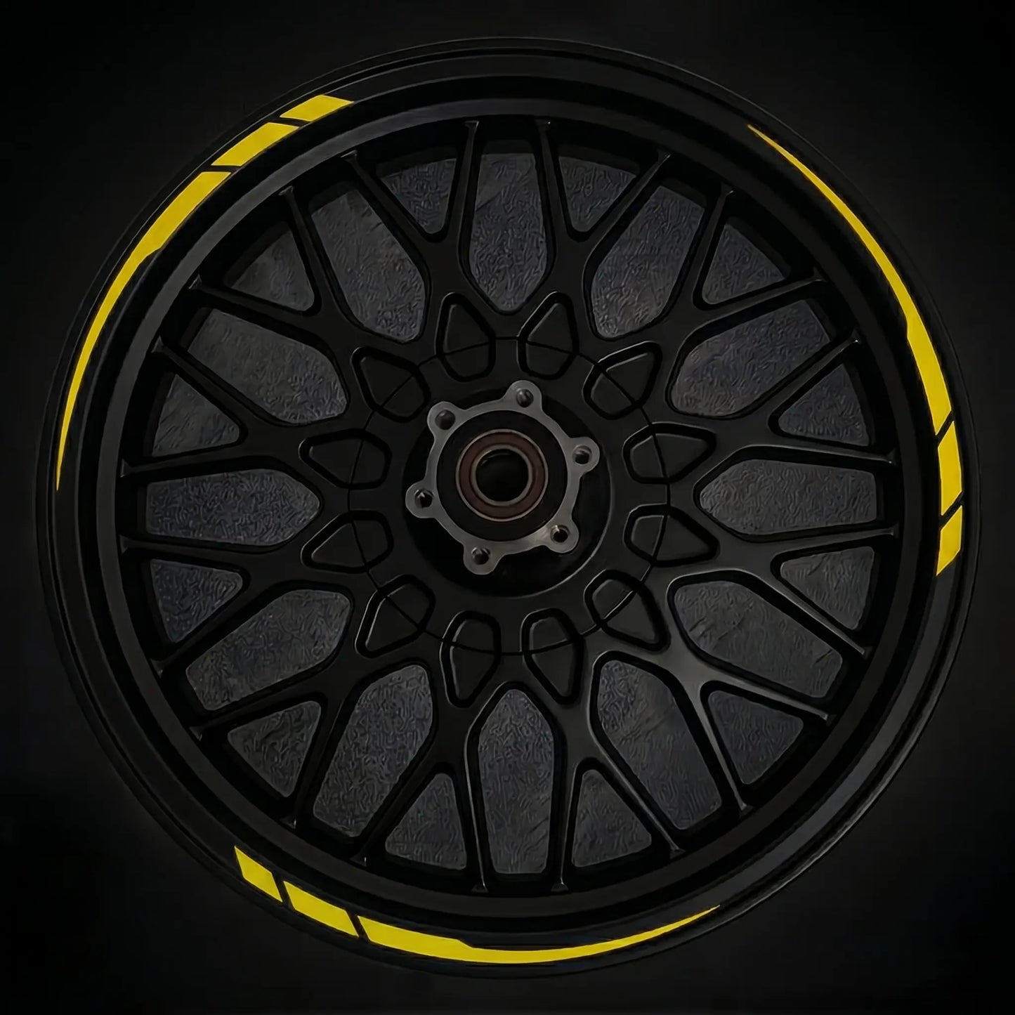 Universal Wheel Rim Decals - Precision Cut Vinyl Striping for Motorcycles & Cars