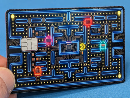 Cyber Maze Neon Circuit – Premium Credit Card Skin