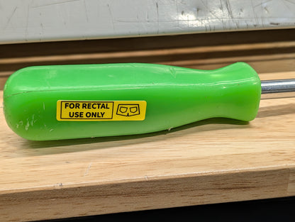Funny "For Rectal Use Only" Stickers - "0.375" x 1.5"