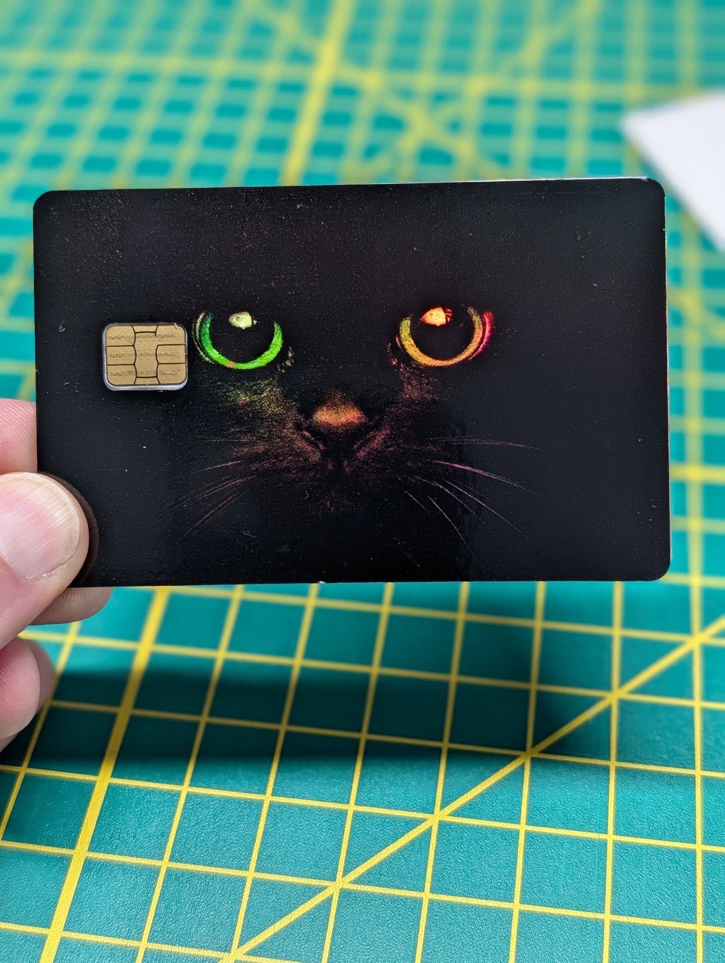 Adorable Black Cat Credit Card Skin