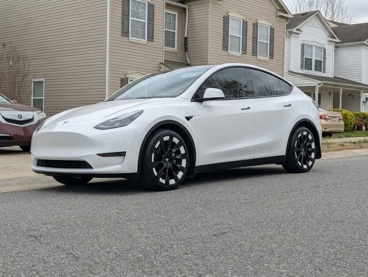 Premium Tesla Model Y 20" Induction Wheel Rim Decals | Custom Vinyl Overlays