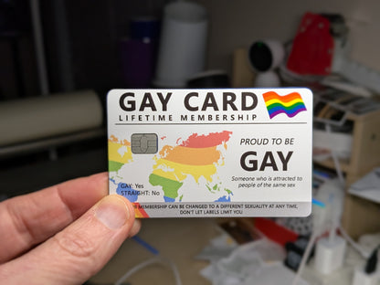 Gay Card Credit Card Skin, Debit Card Covering