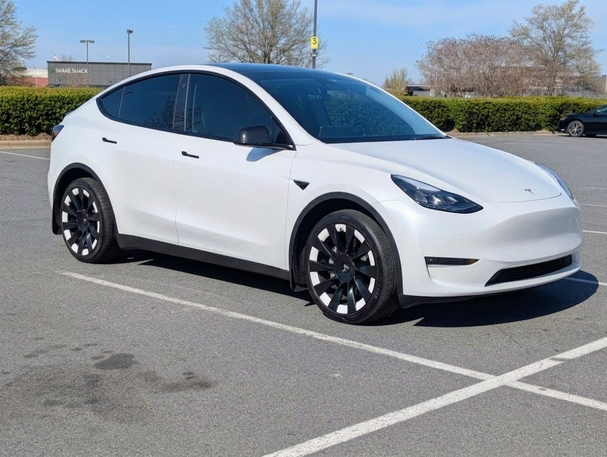 Premium Tesla Model Y 20" Induction Wheel Rim Decals | Custom Vinyl Overlays