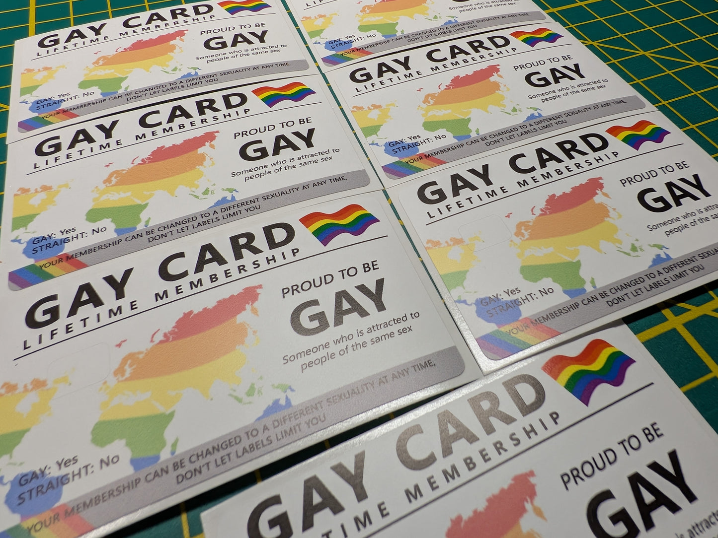 Gay Card Credit Card Skin, Debit Card Covering