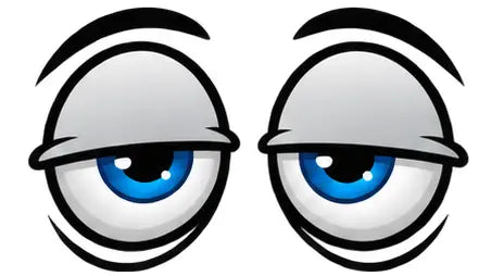 Funny Cartoon Eyes Decals – 6.5 Inch
