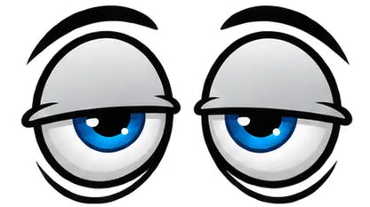 Funny Cartoon Eyes Decals – 6.5 Inch