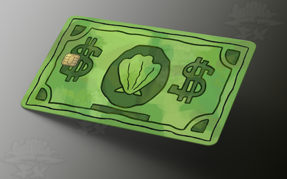 Sea Bucks Credit Card Skin, Credit Card Sticker, Debit Card Skin