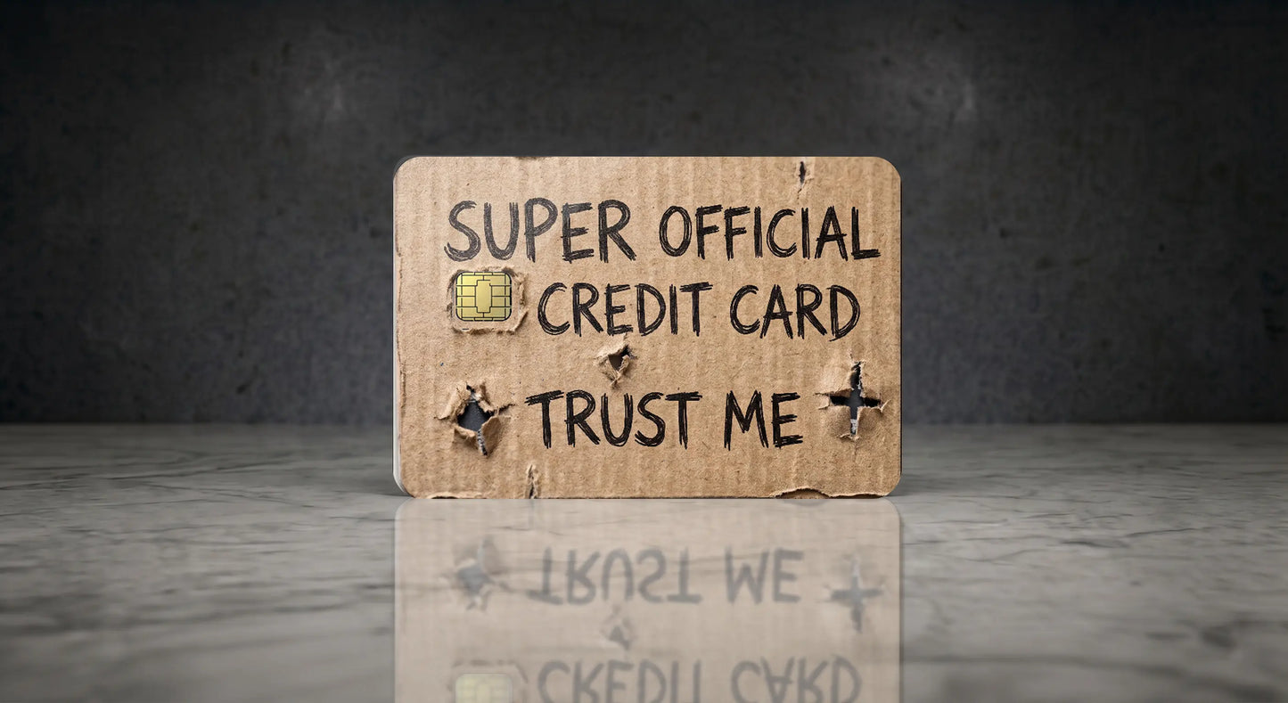 Funny "Super Official Credit Card" Vinyl Skin & Debit Wrap