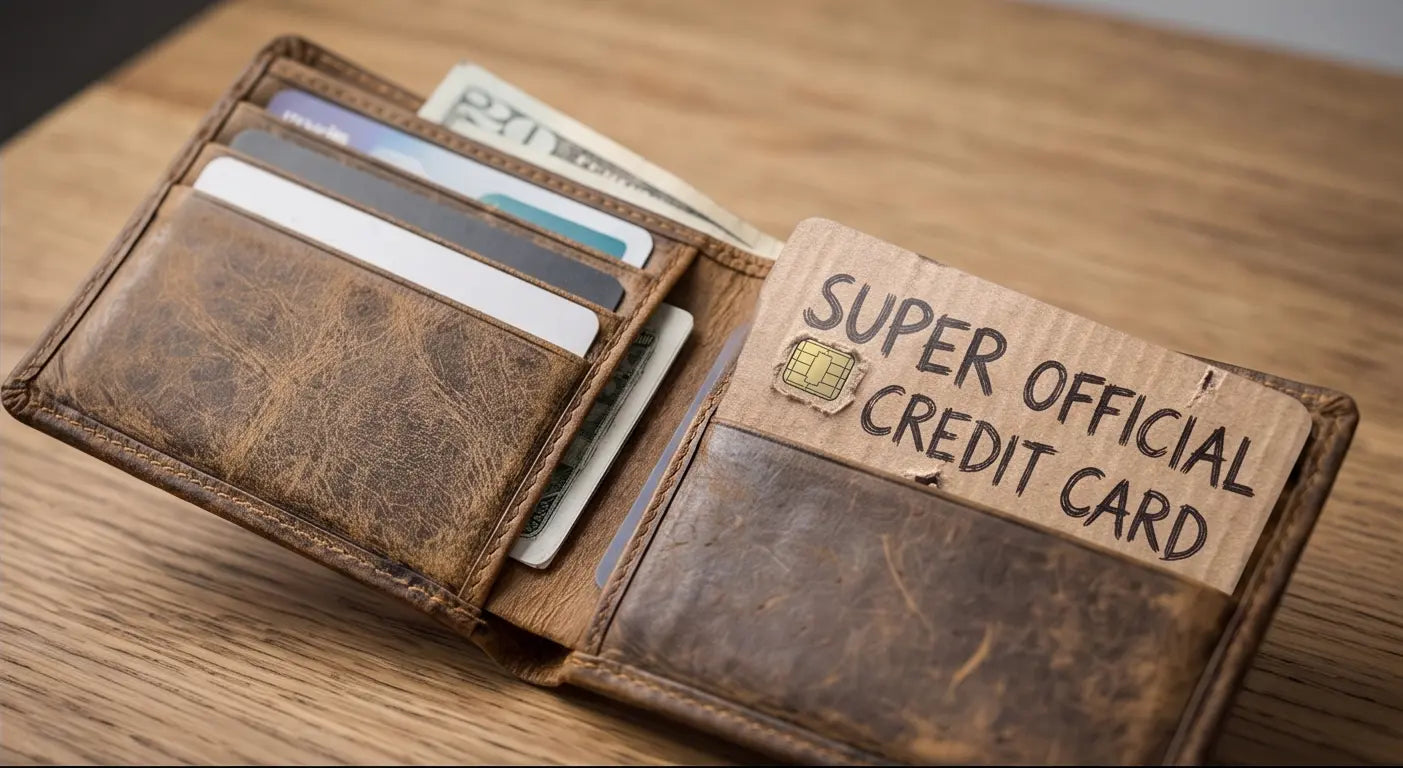 Funny "Super Official Credit Card" Vinyl Skin & Debit Wrap