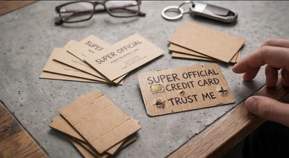 Funny "Super Official Credit Card" Vinyl Skin & Debit Wrap