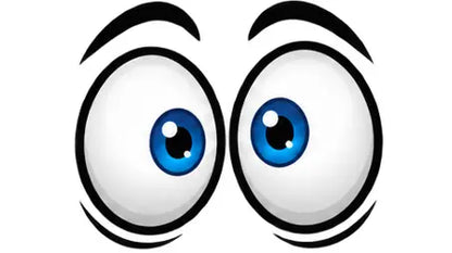 Funny Cartoon Eyes Decals – 6.5 Inch