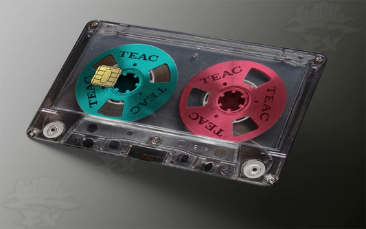 Retro Cassette Reel-to-Reel Credit Card Skin | Vintage TEAC Style Decal