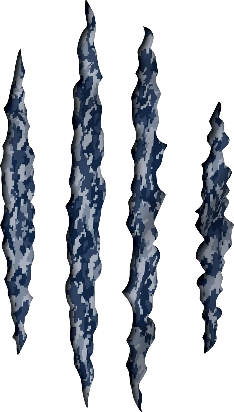 Claw Marks Decal | Ripped USA Patriotic Vinyl Sticker for Car, Truck, or Laptop