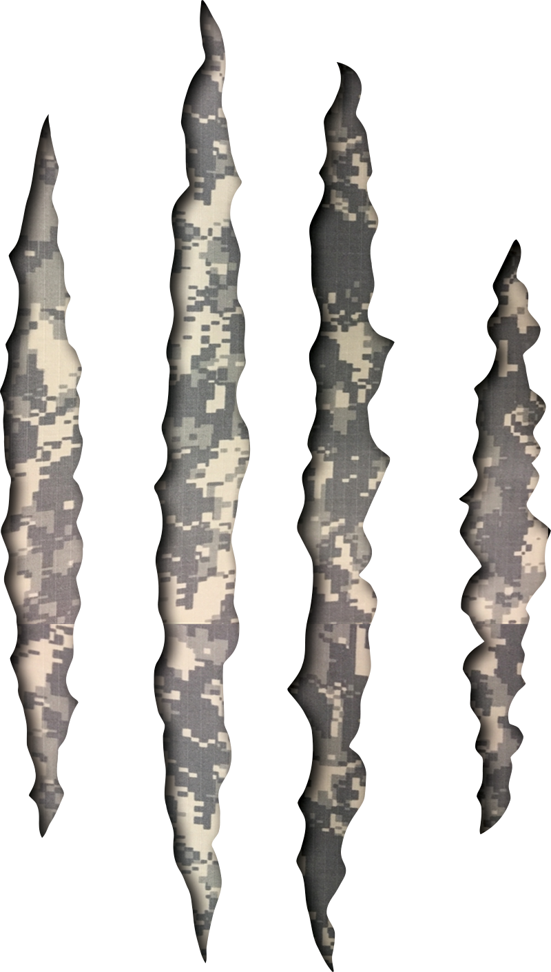 Claw Marks Decal | Ripped USA Patriotic Vinyl Sticker for Car, Truck, or Laptop