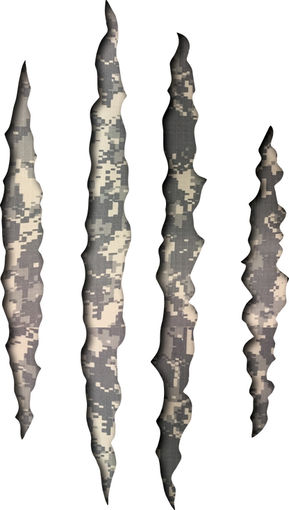 Claw Marks Decal | Ripped USA Patriotic Vinyl Sticker for Car, Truck, or Laptop