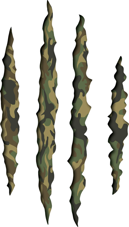 Claw Marks Decal | Ripped USA Patriotic Vinyl Sticker for Car, Truck, or Laptop