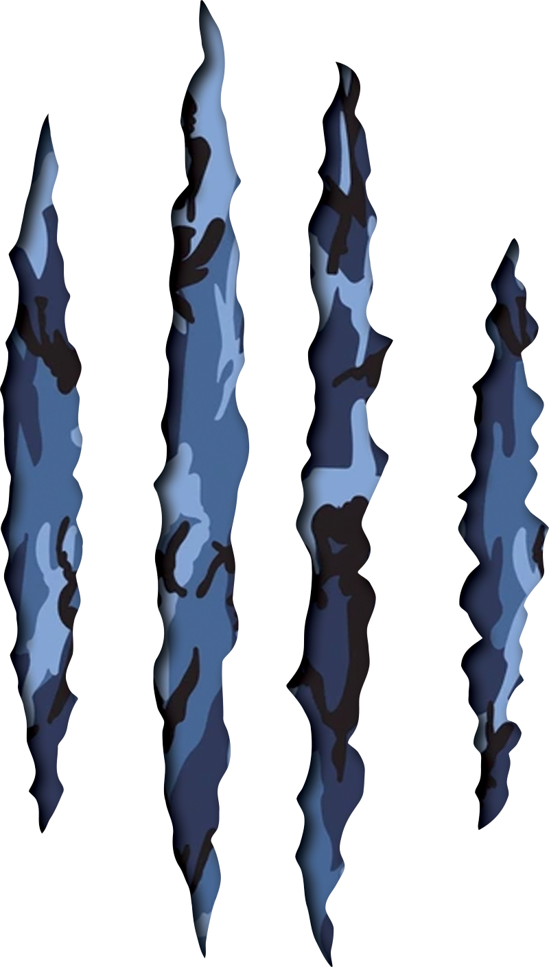 Claw Marks Decal | Ripped USA Patriotic Vinyl Sticker for Car, Truck, or Laptop