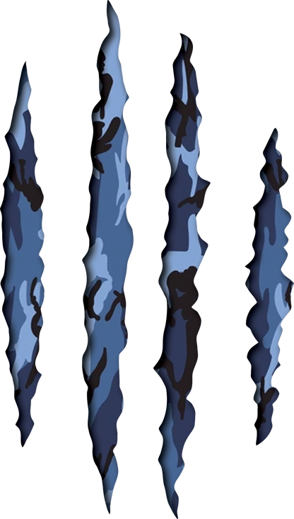 Claw Marks Decal | Ripped USA Patriotic Vinyl Sticker for Car, Truck, or Laptop