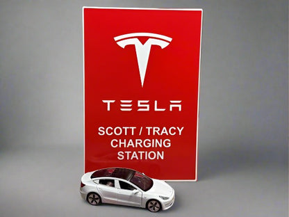 Tesla Charging Sign Wall Connector