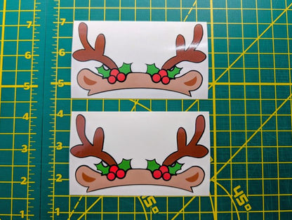 Tesla Claus Kit: Premium Santa Hat Decal for Model 3/Y/S/X (2 Decals)