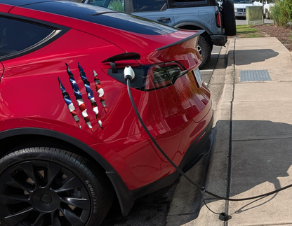 Claw Marks Decal | Ripped USA Patriotic Vinyl Sticker for Car, Truck, or Laptop