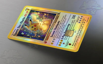 Gigantic Electric Mouse Meme Credit Card Skin – Funny Parody Card Cover