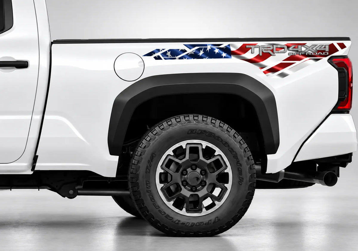4x4 Off-Road American Flag Bed Decal
