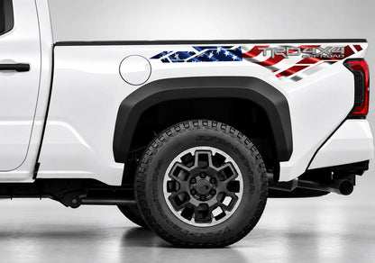 4x4 Off-Road American Flag Bed Decal